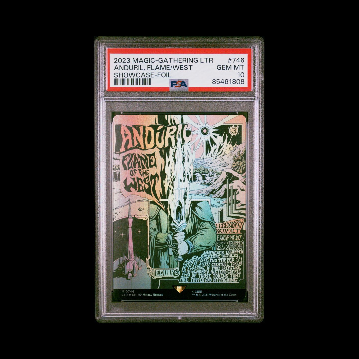 MTG Magic The Gathering Slab Anduril Flame Of The West 0746 PSA10 Gem 2023