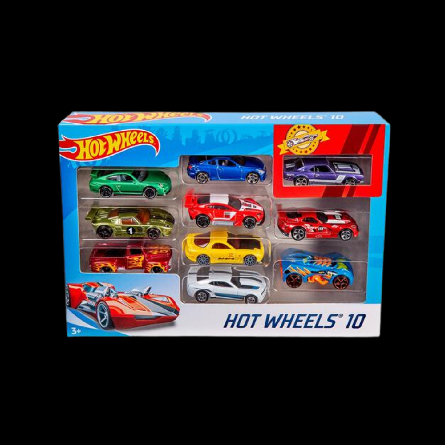 Hot Wheels 10 pack 1:64 *Les voitures réelles peuvent différer de l’image*
