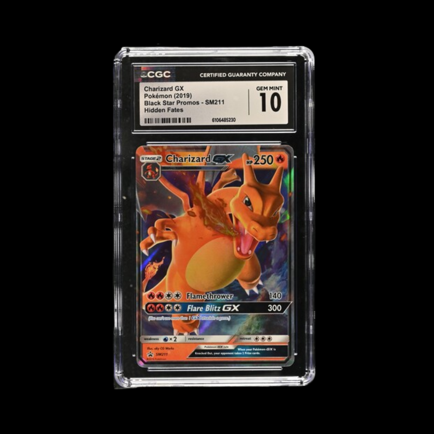 Pokemon Slab Charizard SM211 2019 CGC 10 Gem Mint