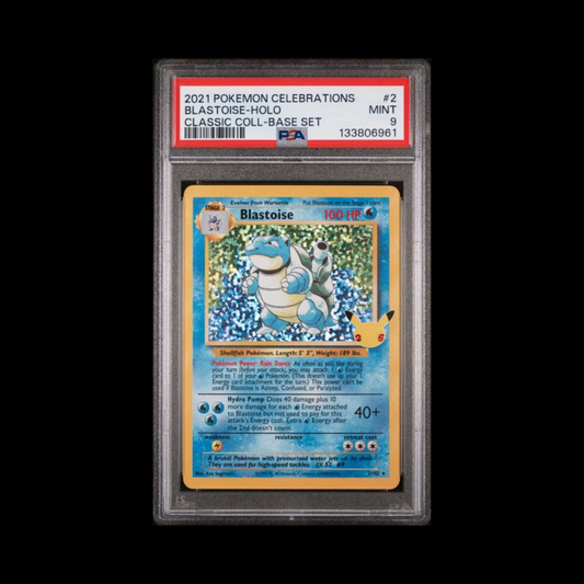 Pokemon Slab Blastoise 2 Celebration PSA 9 Mint 2021