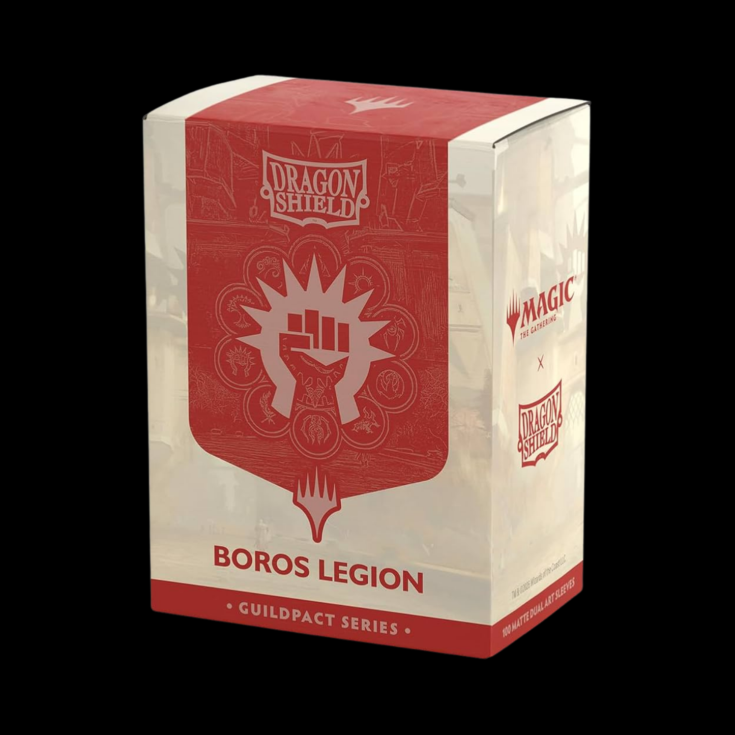 Dragon Shield Matte Dual Guildpact Series Boros Legion Sleeves 100x