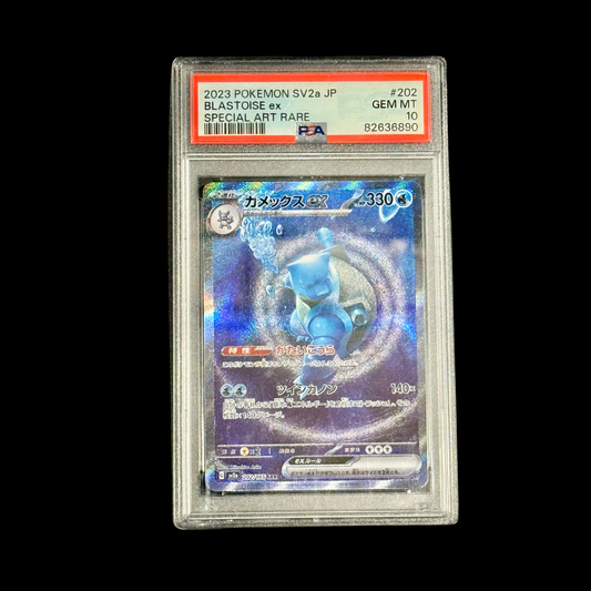 Pokemon JP Slab Blastoise EX 202 SV2A PSA 10 2023