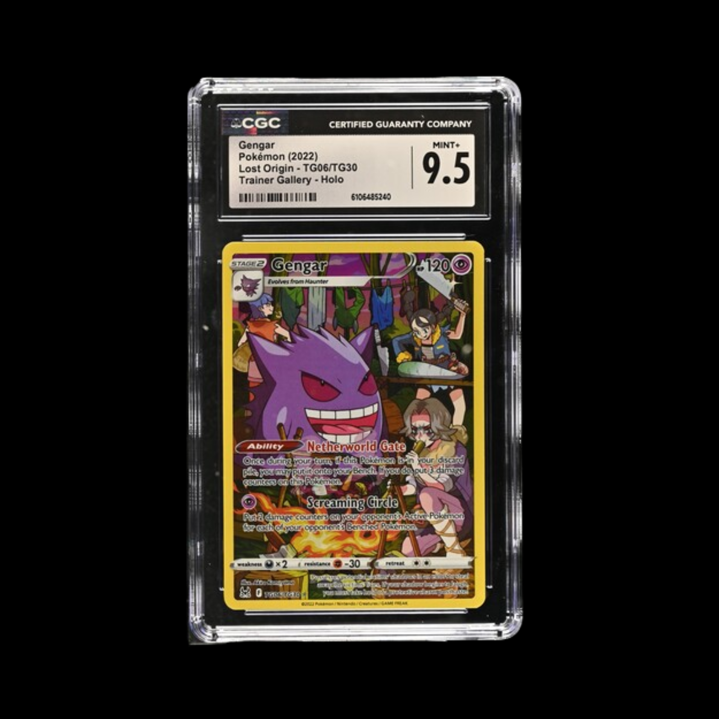 Pokemon Slab Gengar TG06 2022 CGC 9.5 Mint+