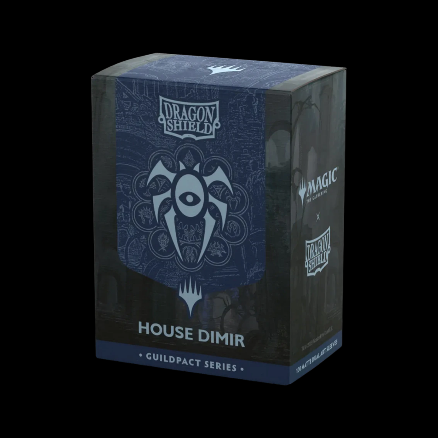 Dragon Shield Matte Dual Guildpact Series House Dimir Sleeves 100x