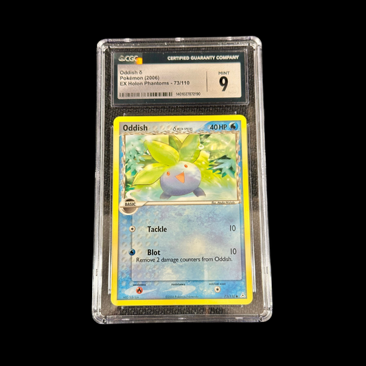 Pokemon Slab Oddish 73 EX Holon Phantoms CGC 9 Mint 2006