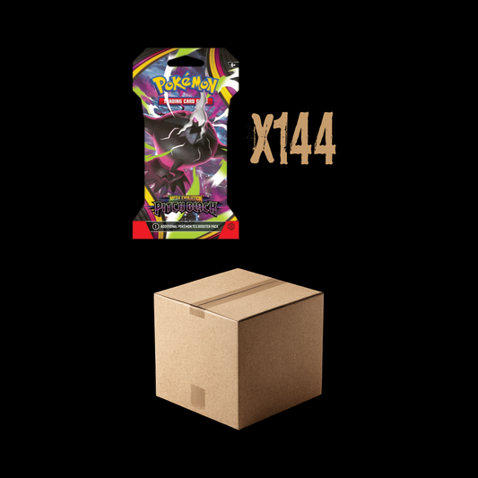 Pokemon Mega Evolution Pitch Black 144x Sleeved Booster Pack Sealed Case (Ships July 2026)