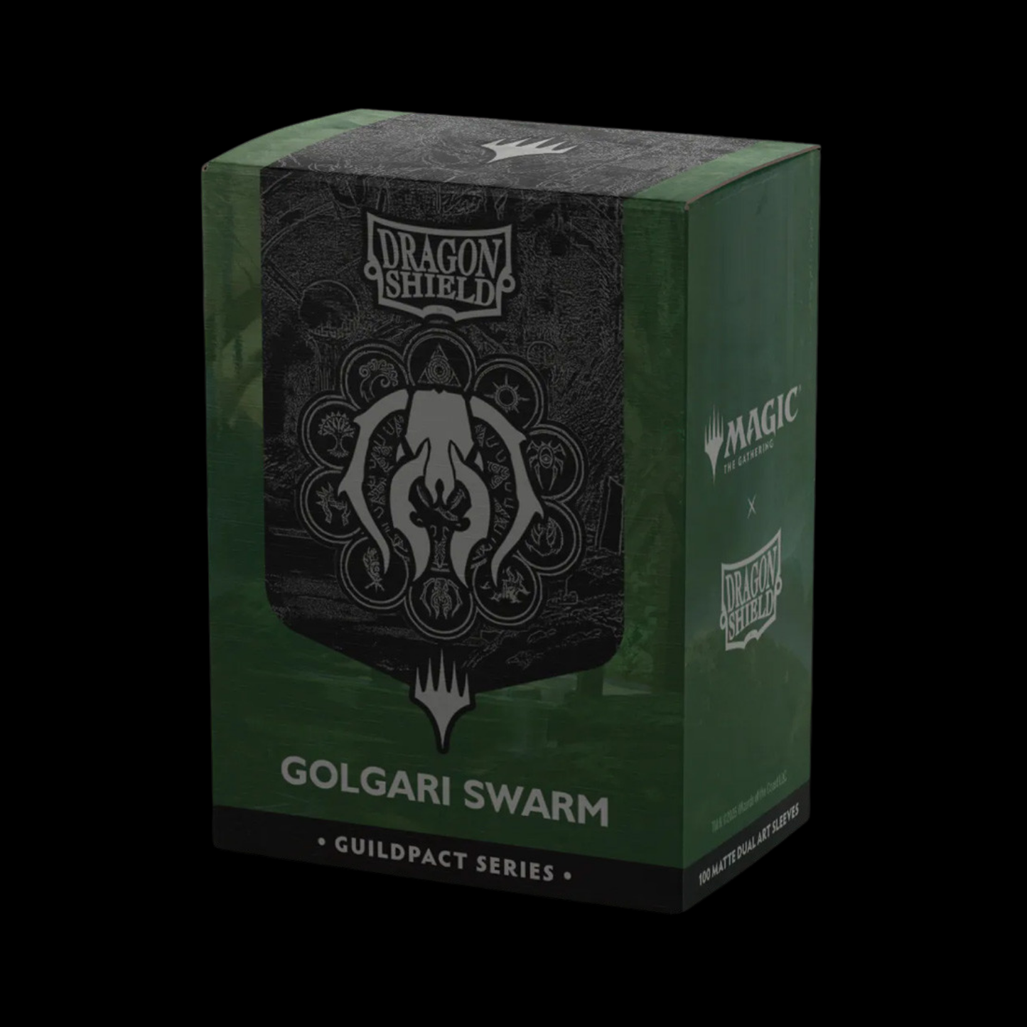 Dragon Shield Matte Dual Guildpact Series Golgari Swarm Sleeves 100x