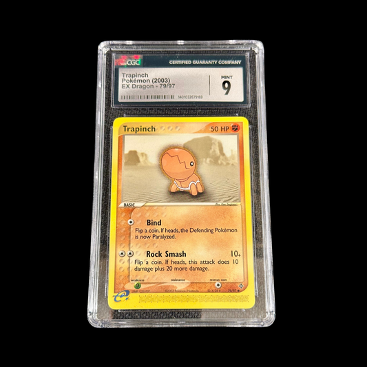 Pokemon Slab Trapinch 79 EX Dragons CGC 9 Mint 2003