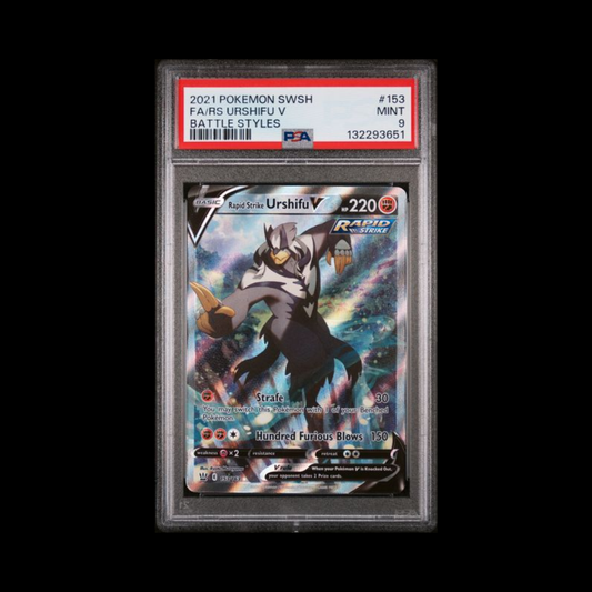 Pokemon Slab Rapid Strike Urshifu V 153 PSA 9 Mint 2021
