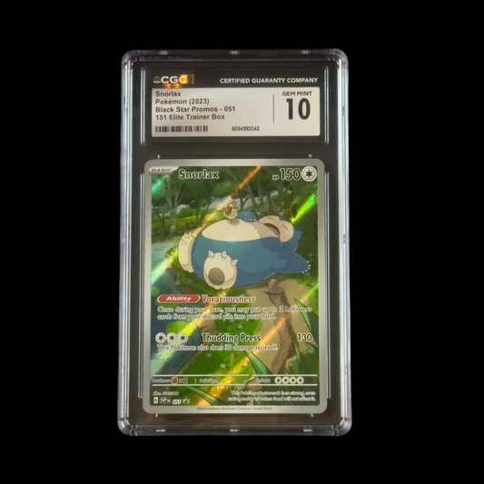 Pokemon Slab Snorlax 051 CGC 10 Gem 2023