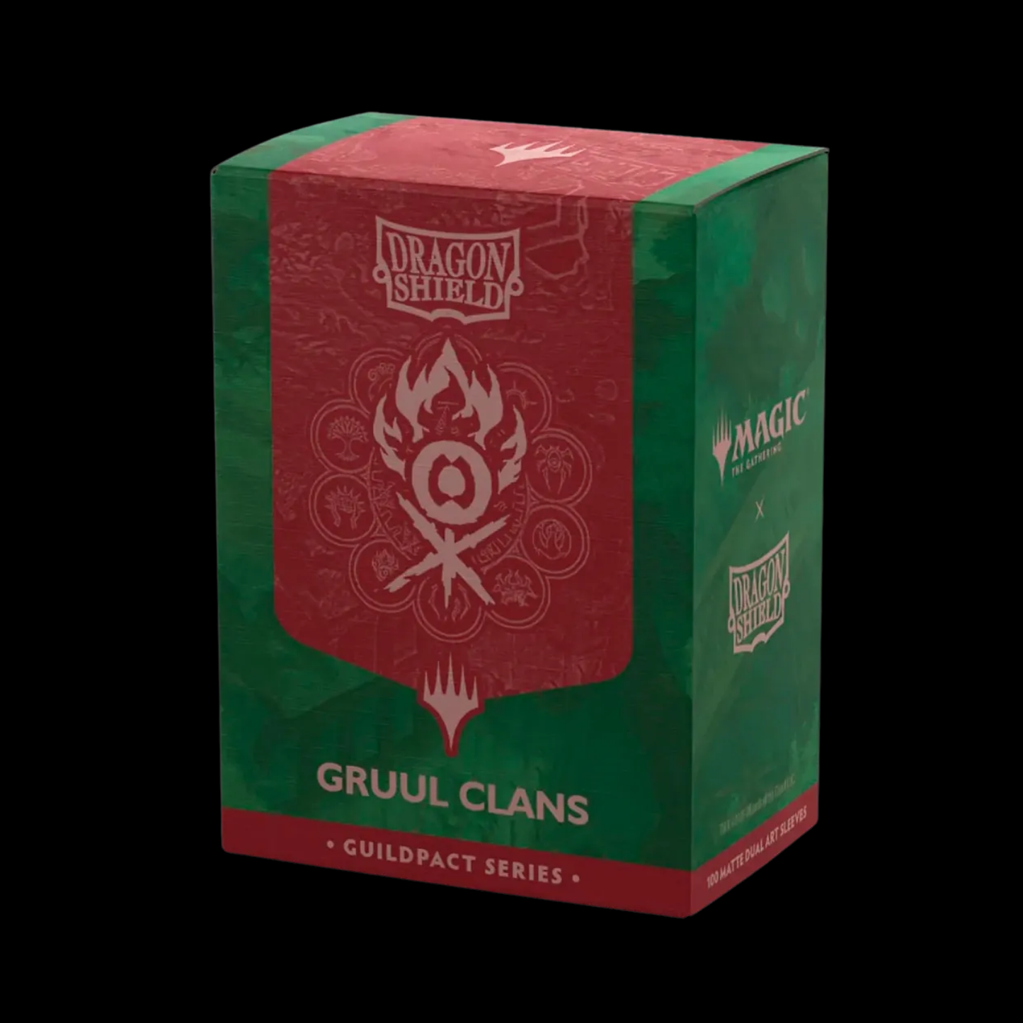 Dragon Shield Matte Dual Guildpact Series Gruul Clans Sleeves 100x