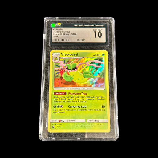 Pokemon Slab Victreebel 3 Celestial Storm CGC 10 Gem 2018