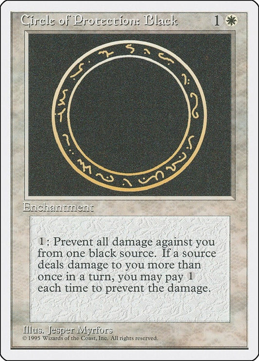 Circle of Protection: Black (4ED)