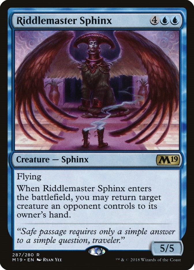Riddlemaster Sphinx (287) (Core Set 2019) (M19)