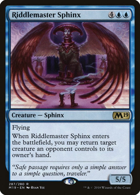 Riddlemaster Sphinx (287) (Core Set 2019) (M19)