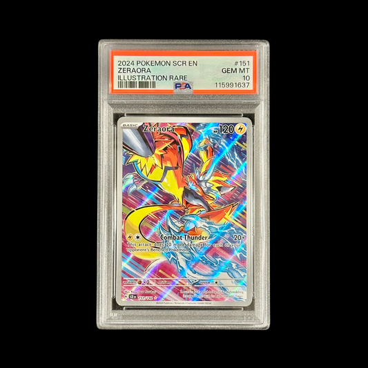 Pokemon Slab Zeraora 151 SCR PSA 10 Gem 2024