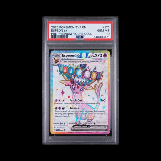 Pokemon Slab Espeon EX 175 PSA 10 Gem 2025