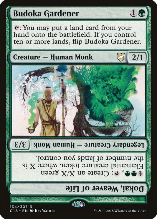 Budoka Gardener // Dokai, Weaver of Life (134) (C18)