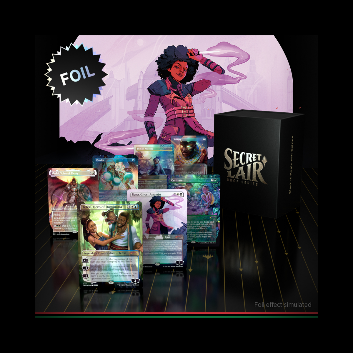 MTG Magic The Gathering Secret Lair Black is Magic Foil Edition Sealed