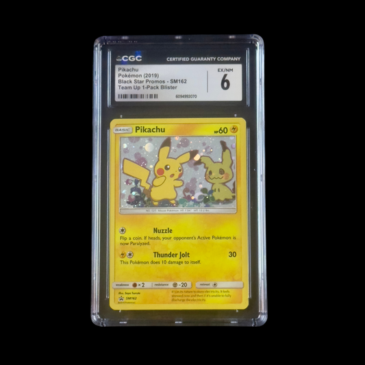 Pokemon Slab Pikachu SM162 CGC 6 EX/NM 2019
