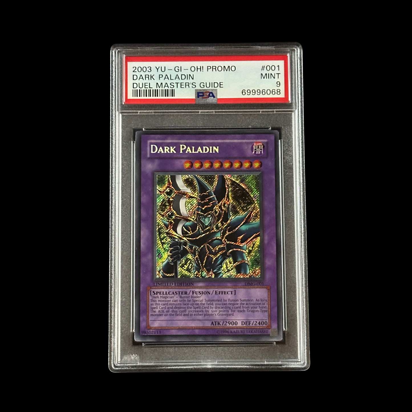 Yu-Gi-Oh! Slab Dark Paladin DMG-001 PSA 9 Mint 2003