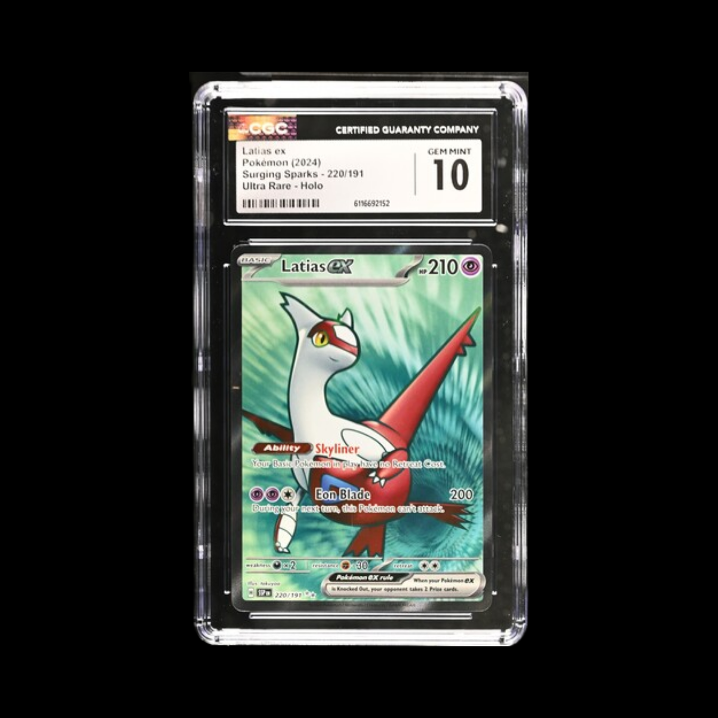 Pokemon Slab Latias Ex 220 CGC 10 Gem 2024