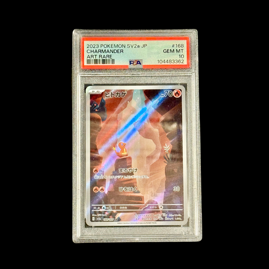 Pokemon JP Slab Charmander 168 SV2A PSA 10 2023