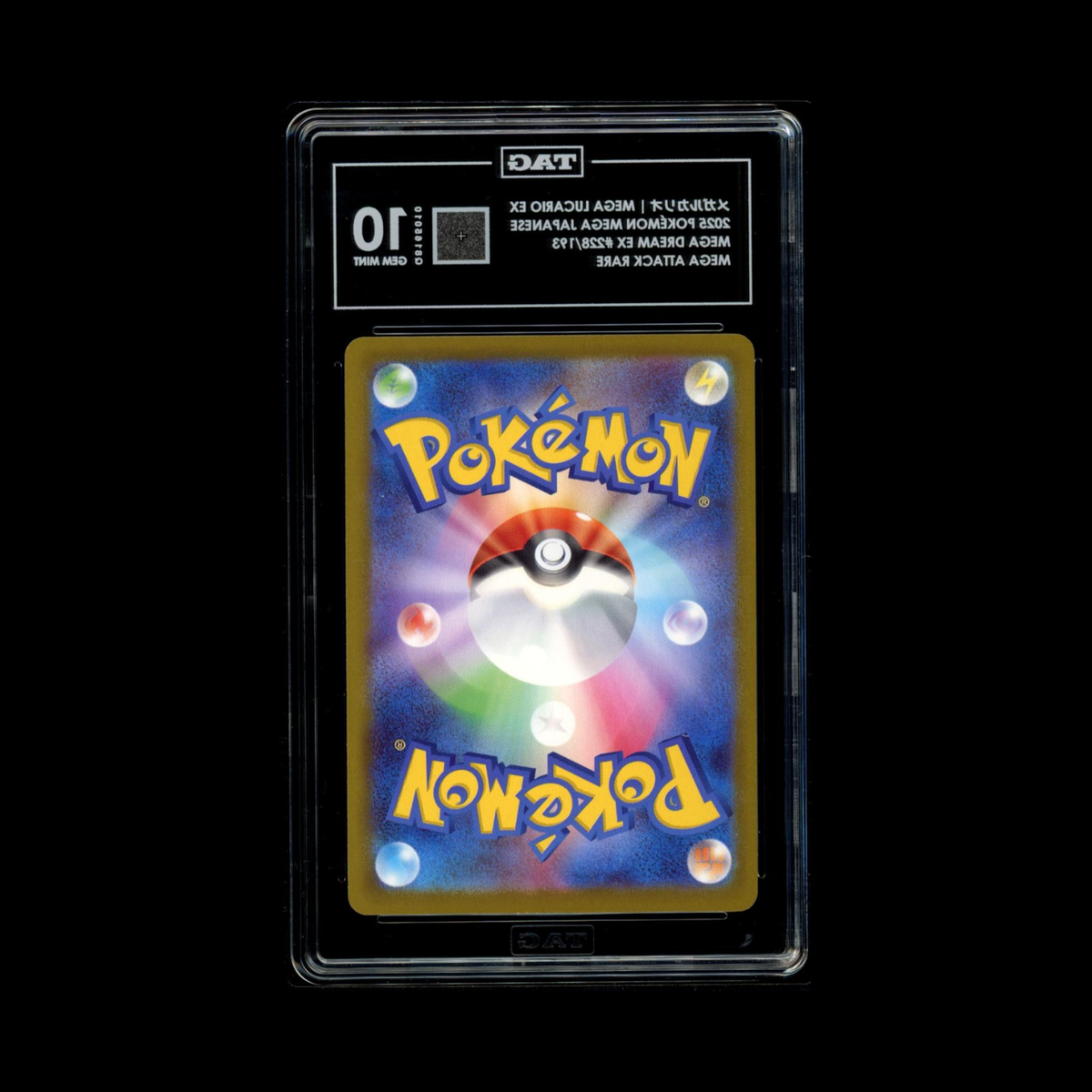 Pokemon JP Slab Mega Lucario EX 228 TAG 10 Gem 2025