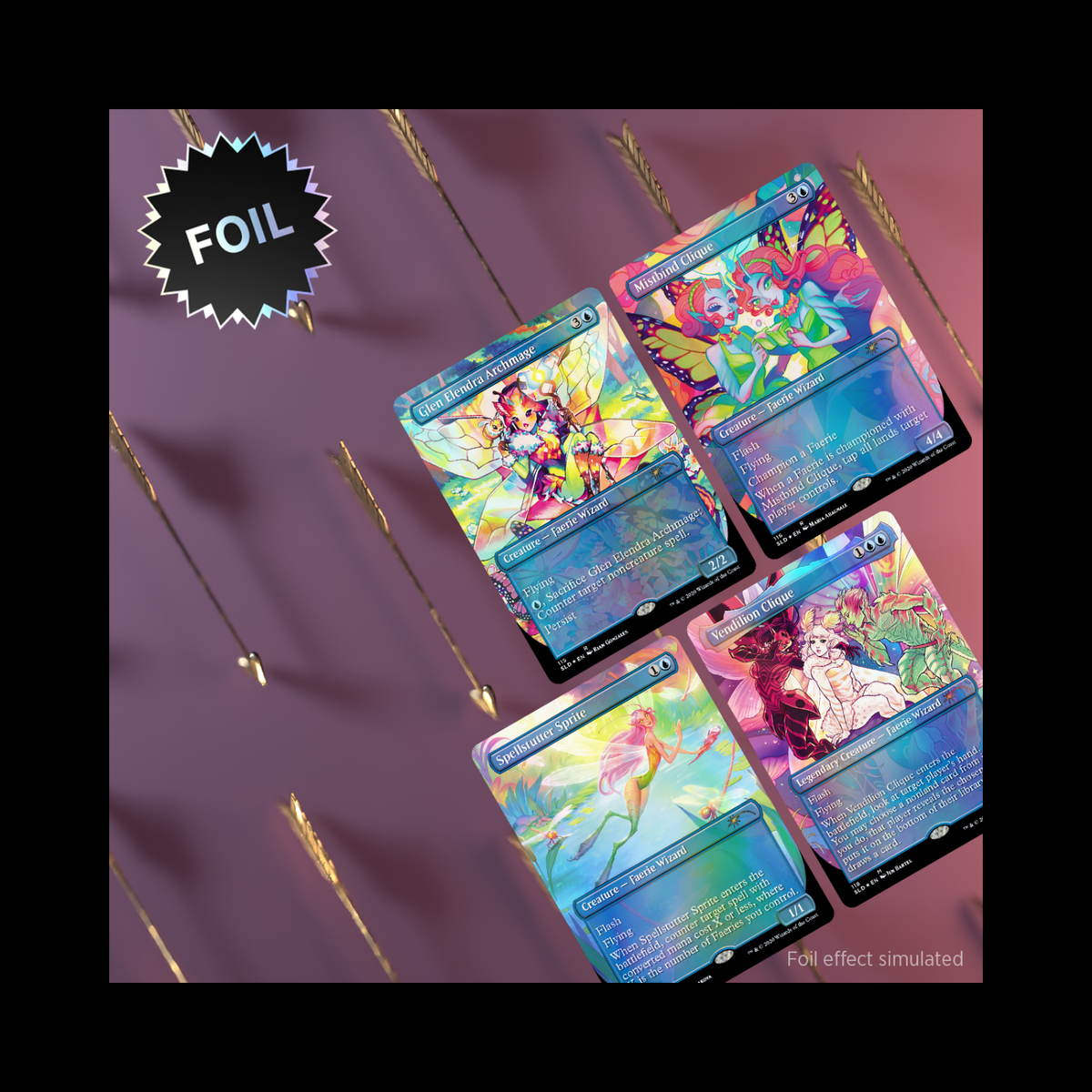 MTG Magic The Gathering Secret Lair Faerie, Faerie, Faerie Rad Traditional Foil Sealed