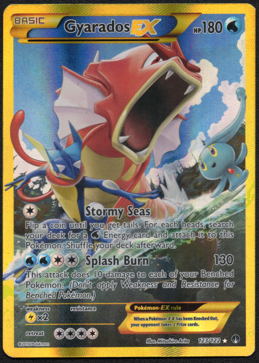 Gyarados EX (123/122) LP W/ Small Crease