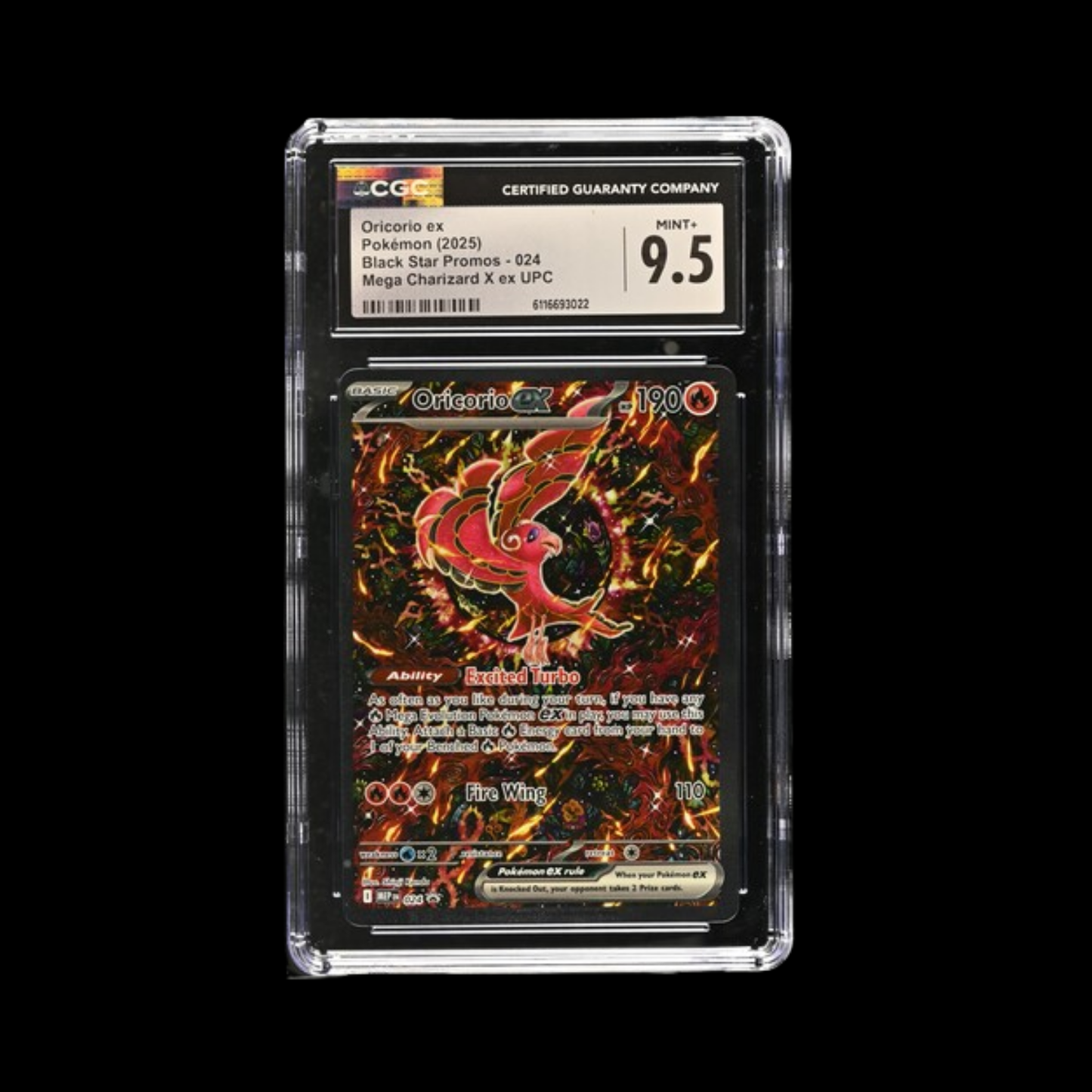 Pokemon Slab Oricorio 024 2025 CGC 9.5 Mint+