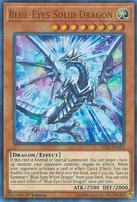 Blue-Eyes Solid Dragon (LED3-EN002) (LED3)