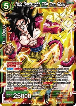 Twin Onslaught SS4 Son Goku (BT5-055) (Miraculous Revival) (DBS-B05)