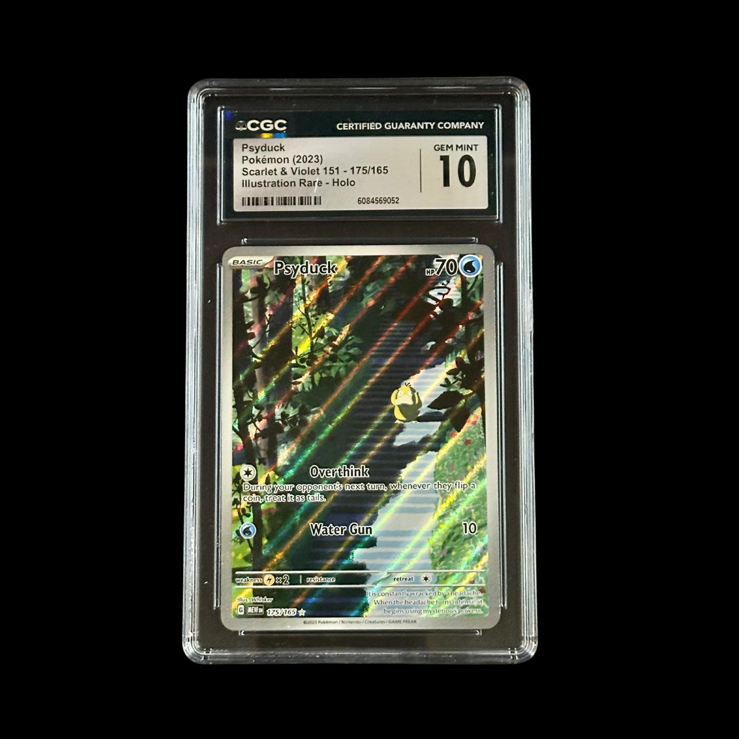 Pokemon Slab Psyduck 175/165 CGC 10 Gem 2023
