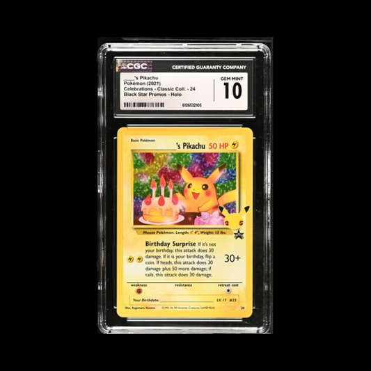 Pokemon Slab Pikachu 24 CGC 10 Gem 2021