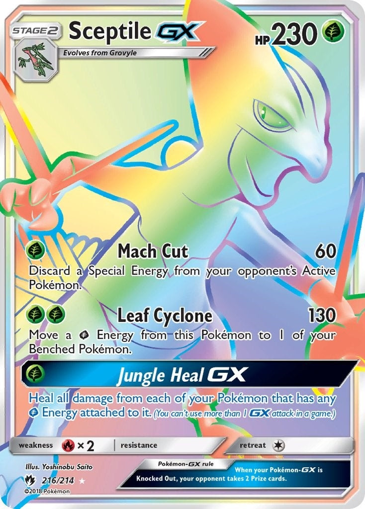 Sceptile GX (Secret) (216/214) (SM8)