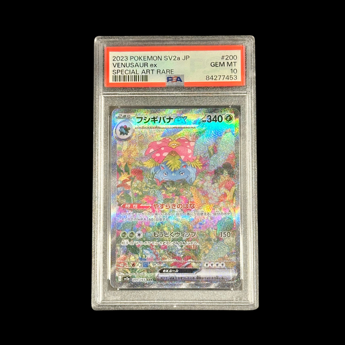 Pokemon JP Slab Venusaur EX 200 SV2A PSA 10 2023
