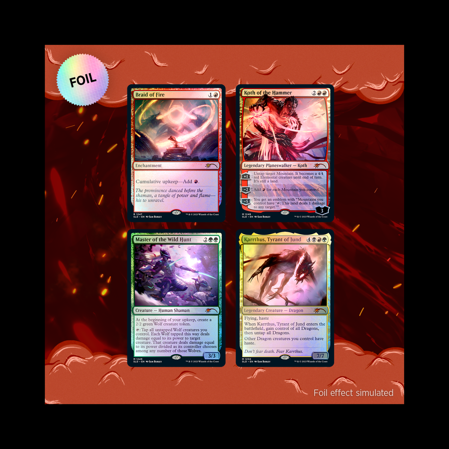 MTG Magic The Gathering Secret Lair Sam Burley Foil Edition Sealed
