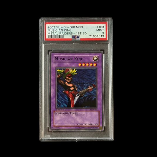 Yu-Gi-Oh! Slab Musician King Metal Raiders 1st Edition MRD-103 PSA 9 Mint 2002