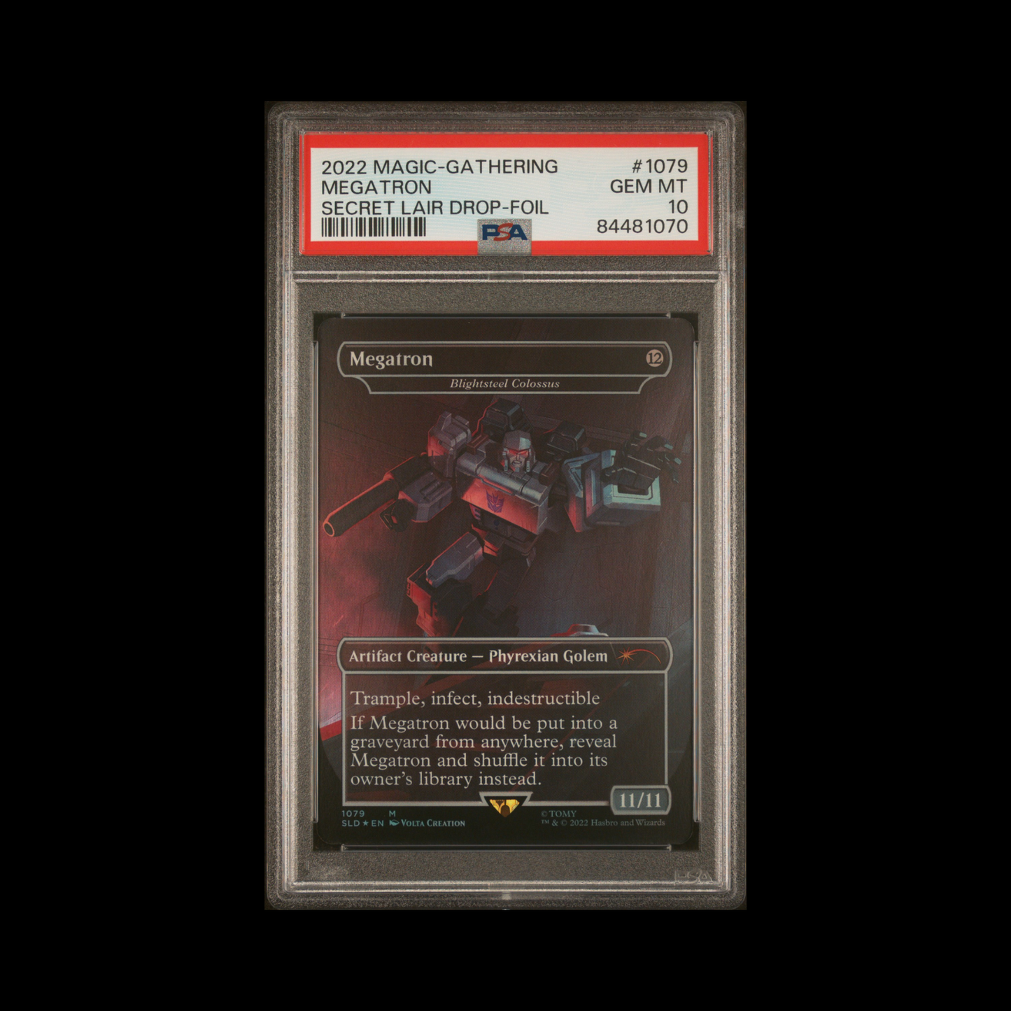 MTG Magic The Gathering Slab Megatron 1079 SLD PSA 10 Gem 2022
