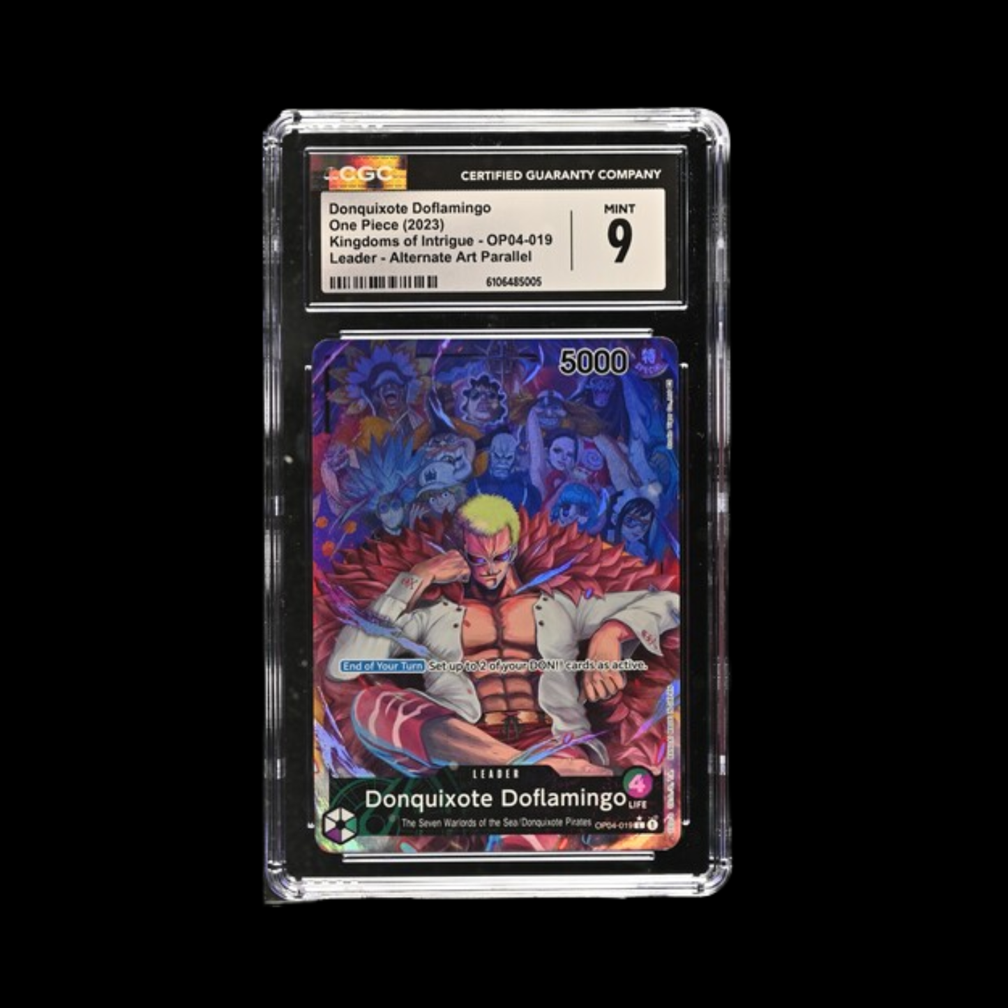 One Piece Slab Donquixote Doflamingo OP04-019 CGC 9 Mint