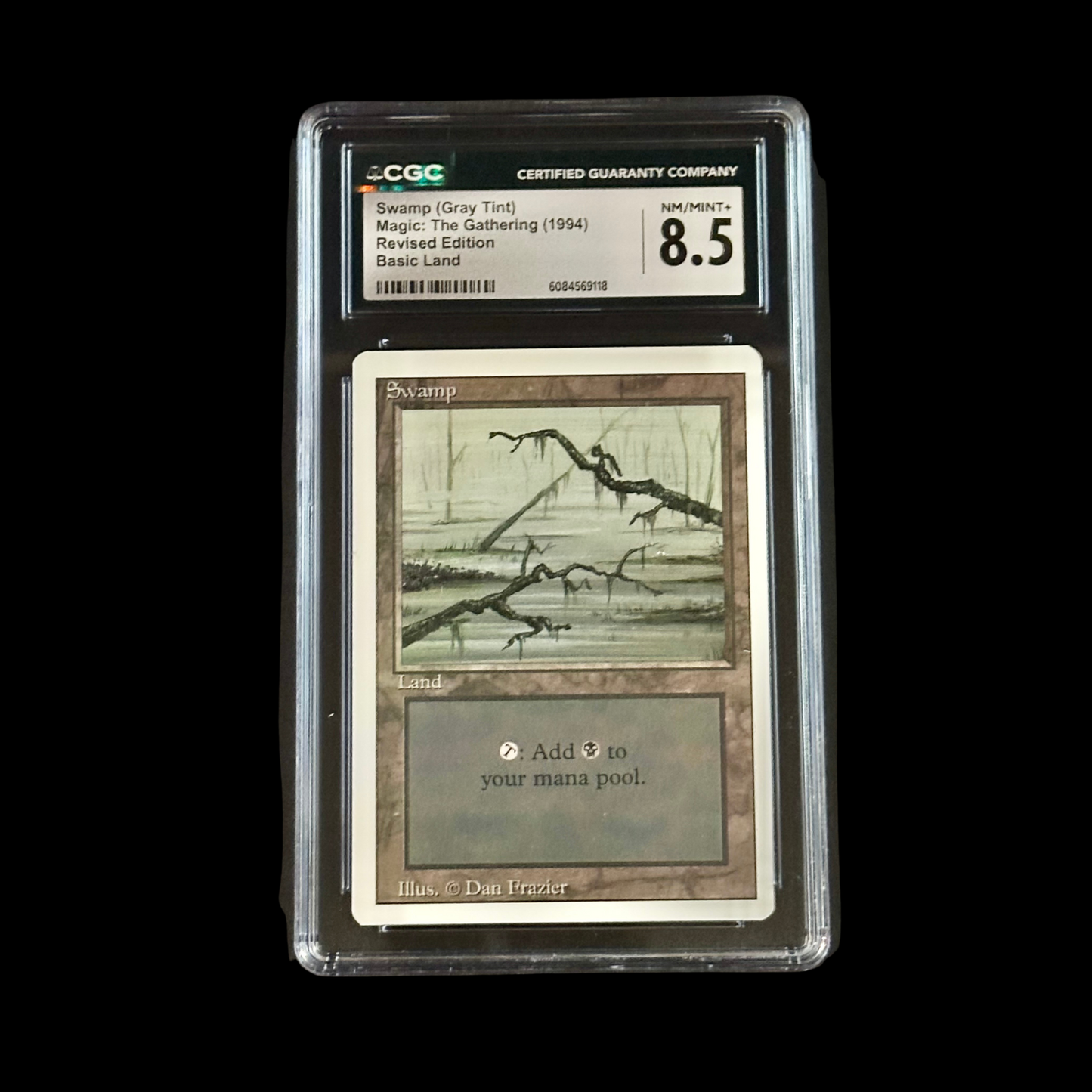 MTG Magic The Gathering Slab Swamp Revised CGC 8.5 NM+ 1994