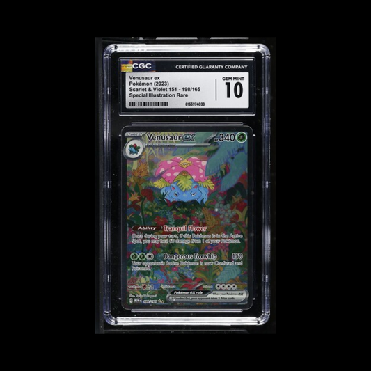 Pokemon Slab Venusaur EX 198 CGC 10 Gem 2023