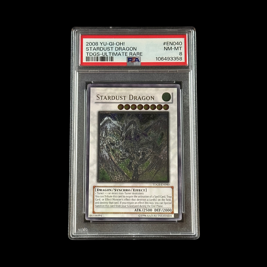 Yu-Gi-Oh! Slab Stardust Dragon Ultimate Rare TDGS-EN040 PSA 8 NM 2008