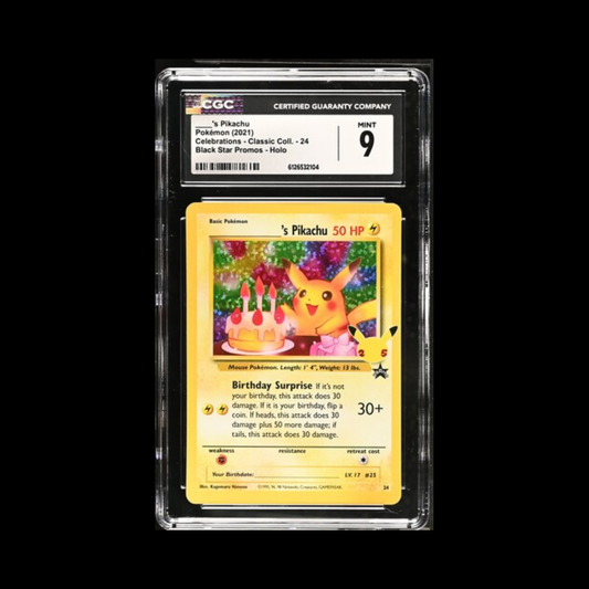 Pokemon Slab Pikachu 24 CGC 9 Mint 2021