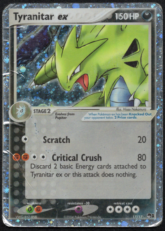 Tyranitar ex (Holo) (017/017) HIGHLY DMGED