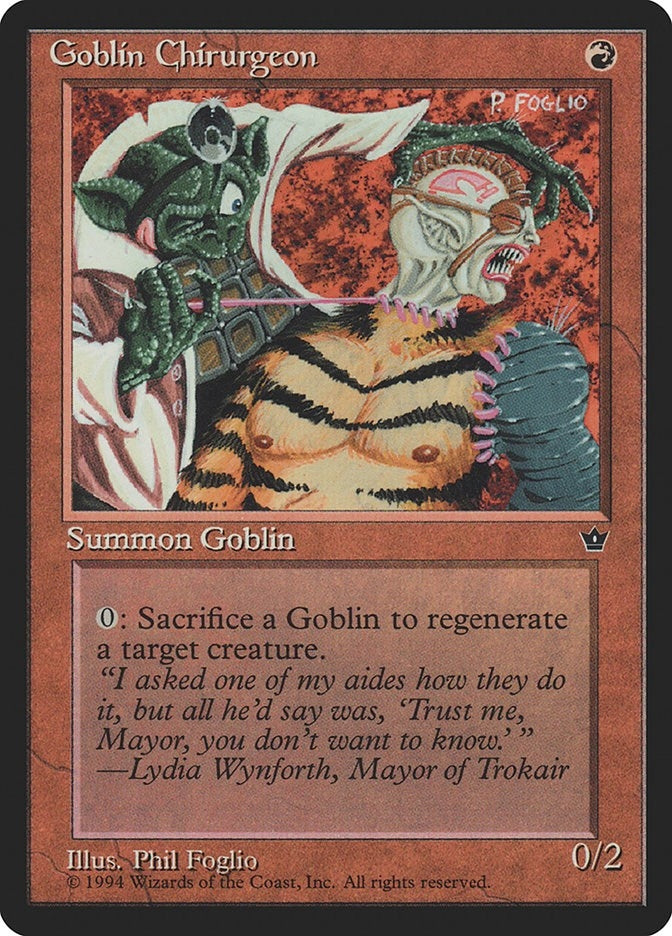 Goblin Chirurgeon (Foglio) (FEM)