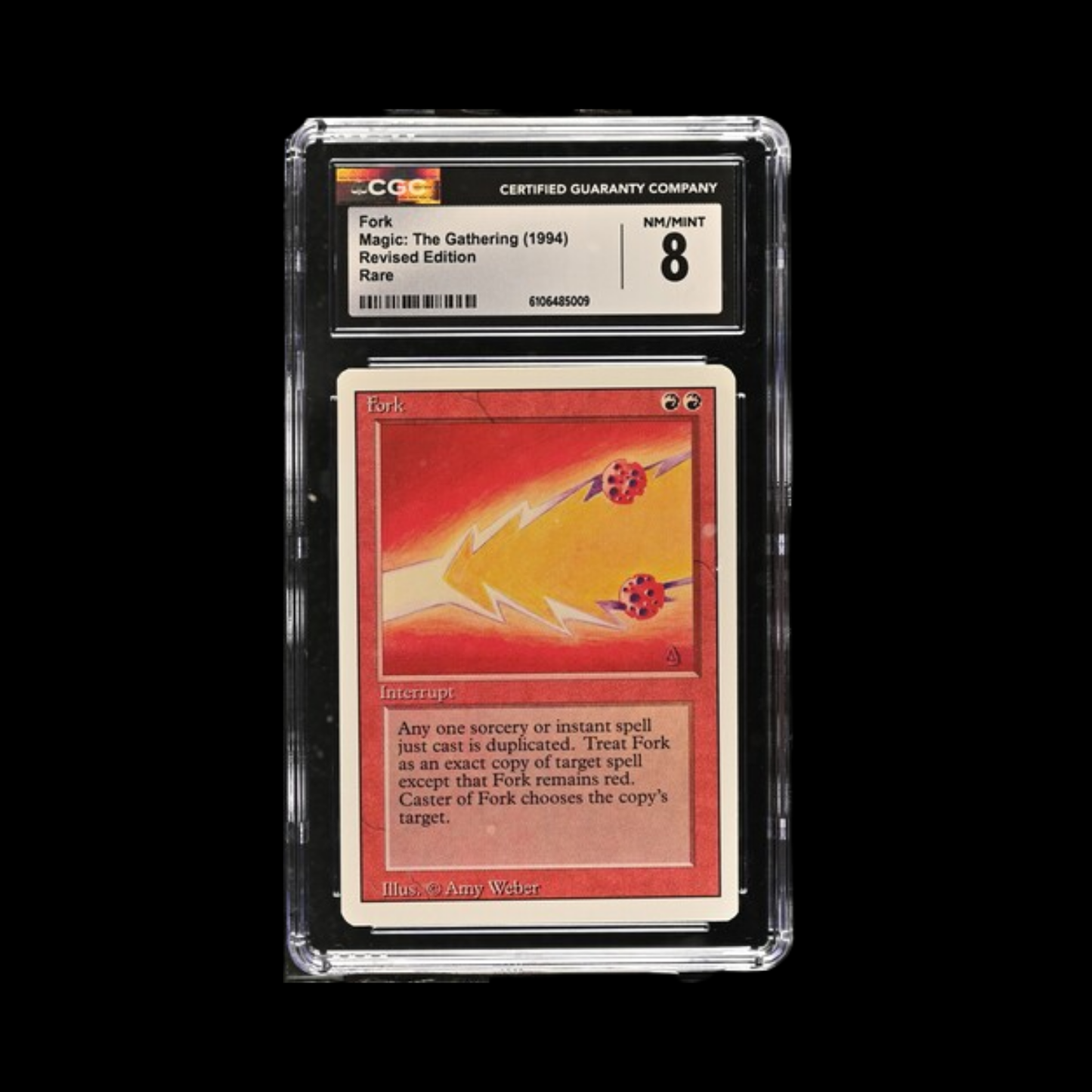 MTG Magic The Gathering Slab Fork Revised 1994 CGC 8 Nm/Mint