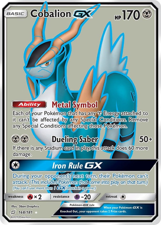 Cobalion GX (Full Art) (168/181) (SM9)