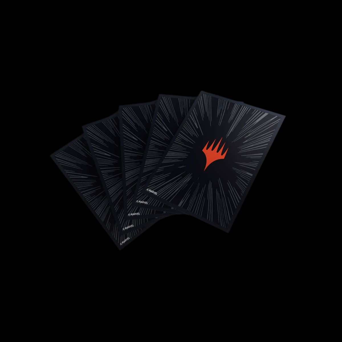 Gamegenic MTG Marvel Super Heroes: Comic Burst Black Premium Sleeves 100x